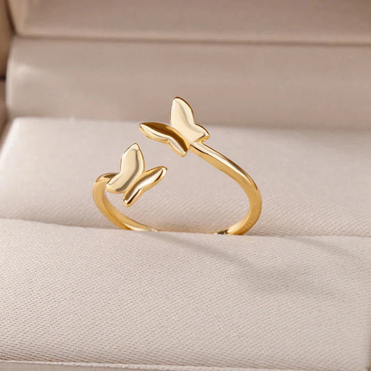Butterfly Ring Gold