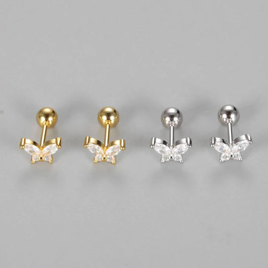 Earrings Piercing Butterfly