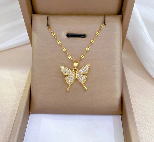 Gold Butterfly Necklace