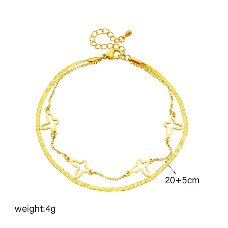 Double Layer Charm Butterfly Jewelry