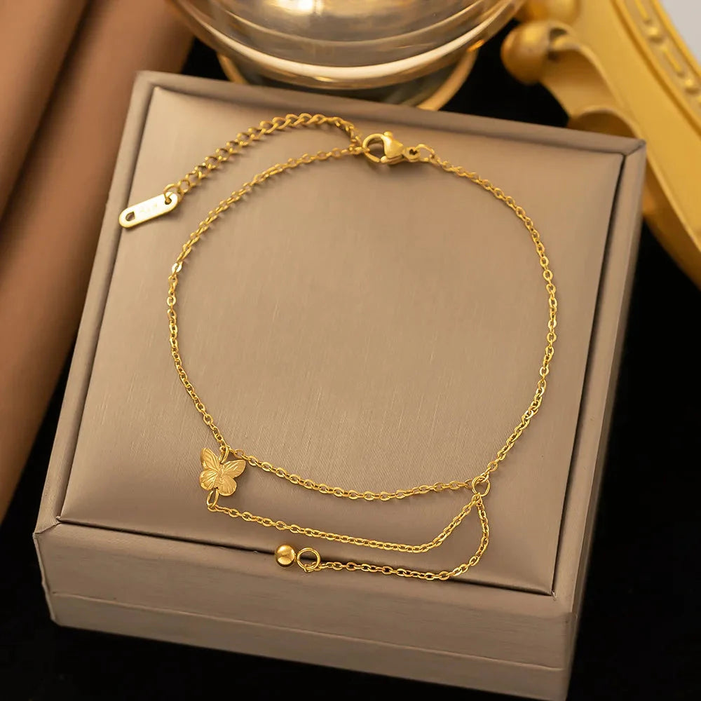 Mini Tassel Chain Butterfly Jewelry