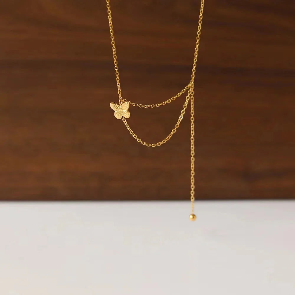 Mini Tassel Chain Butterfly Jewelry