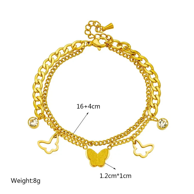 Aurelia Butterfly Chain Bracelet Butterfly Jewelry