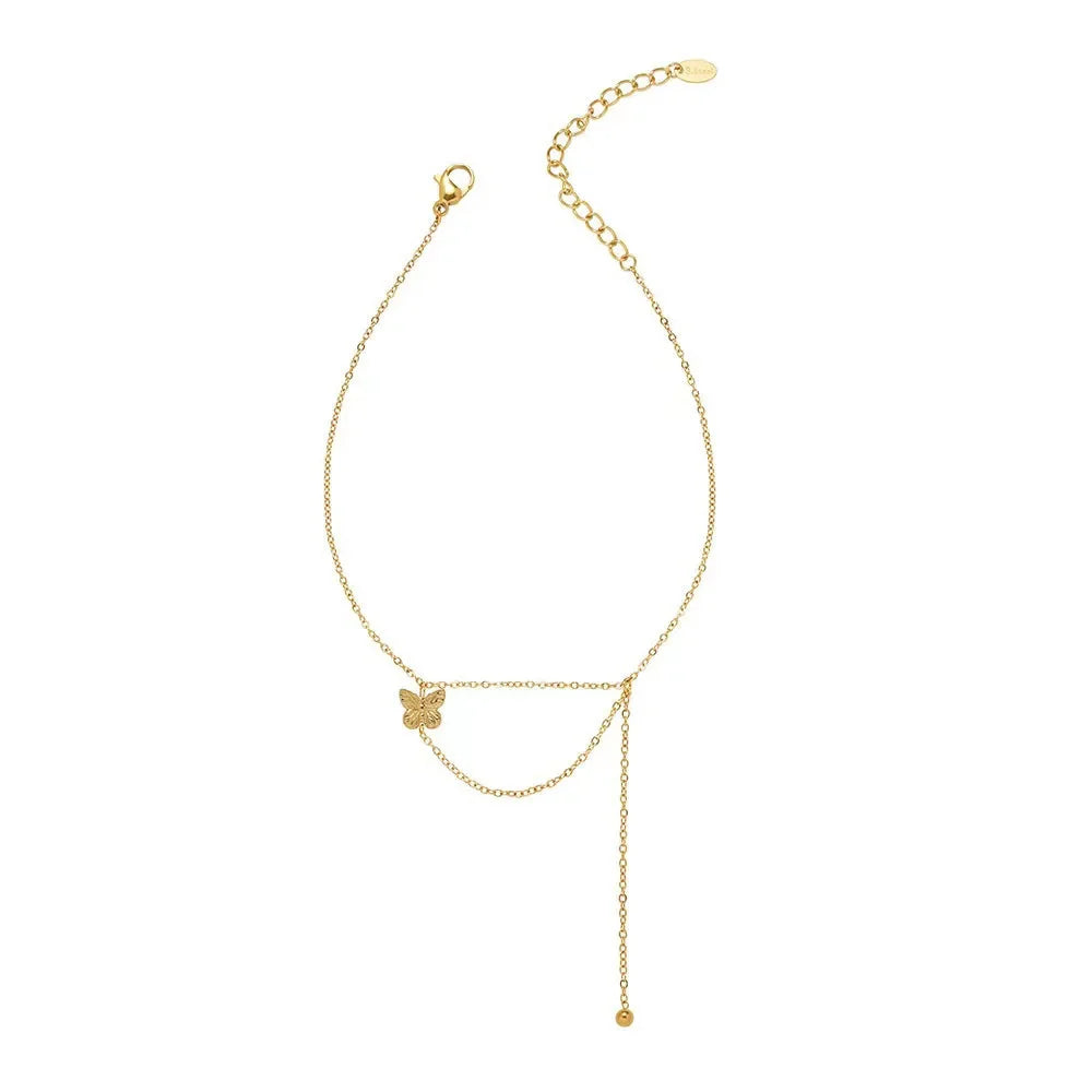 Mini Tassel Chain Butterfly Jewelry