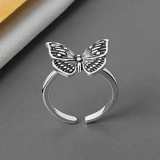 Silver Butterfly Ring
