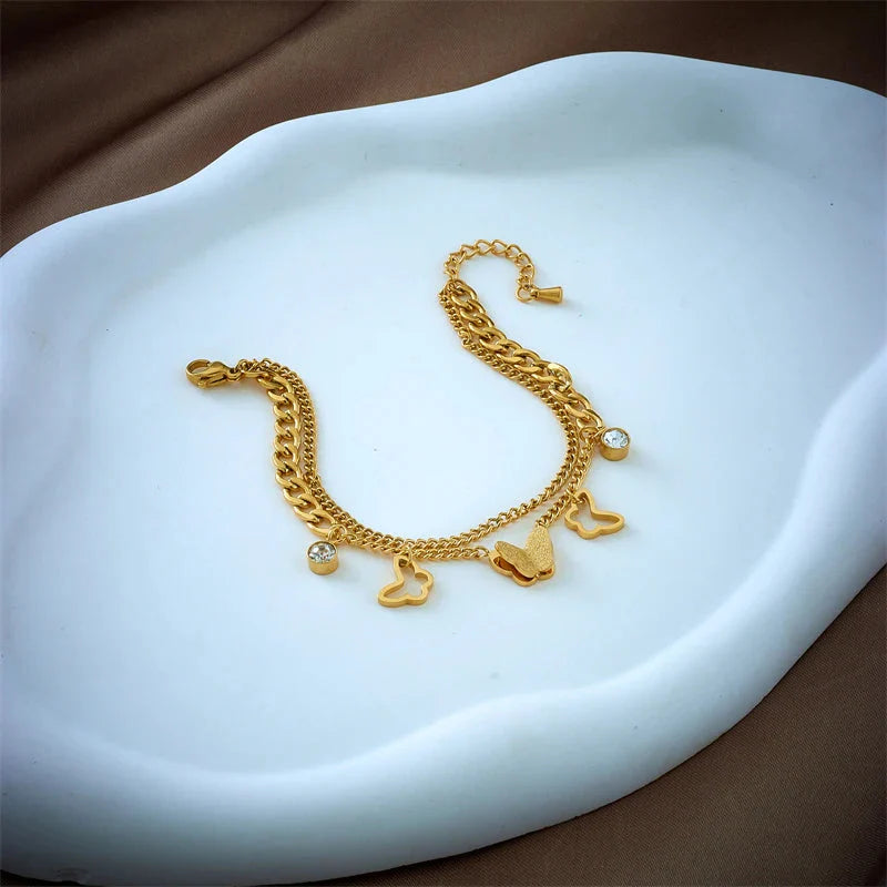 Aurelia Butterfly Chain Bracelet