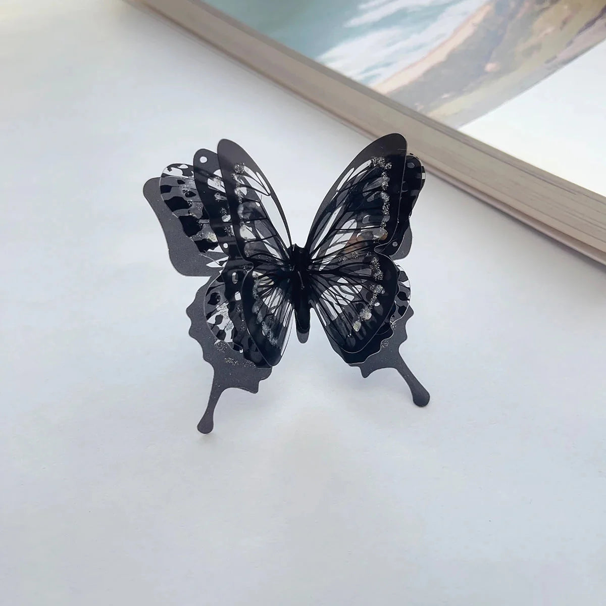 Black Butterfly Ring