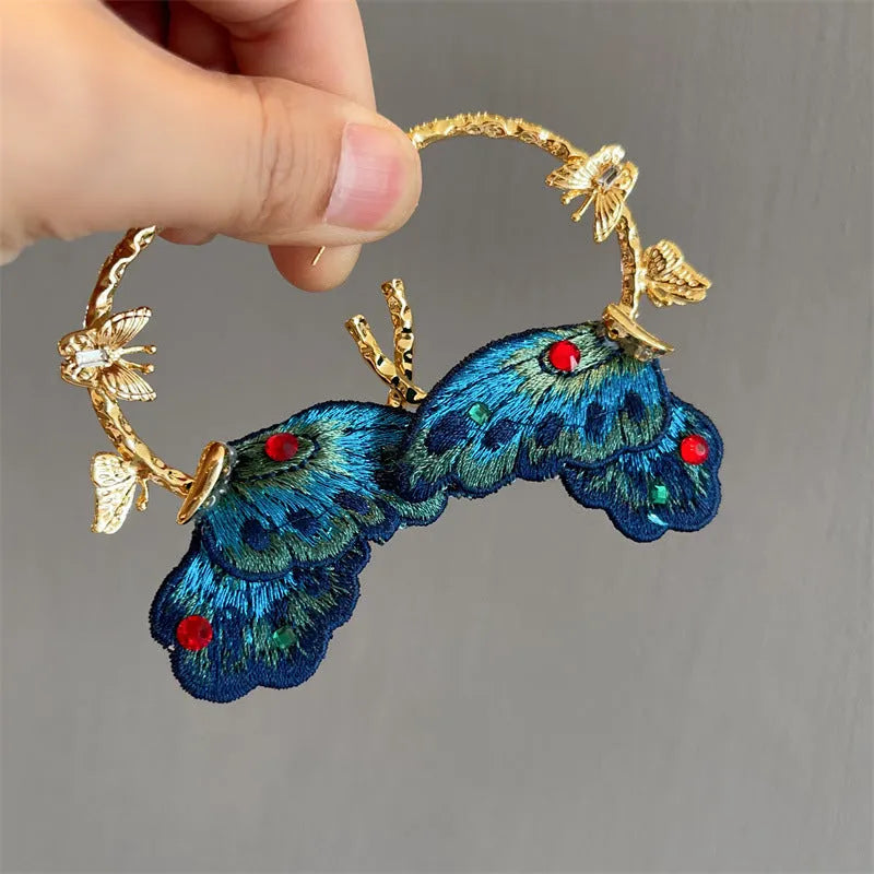 Blue Royal Butterfly Earrings
