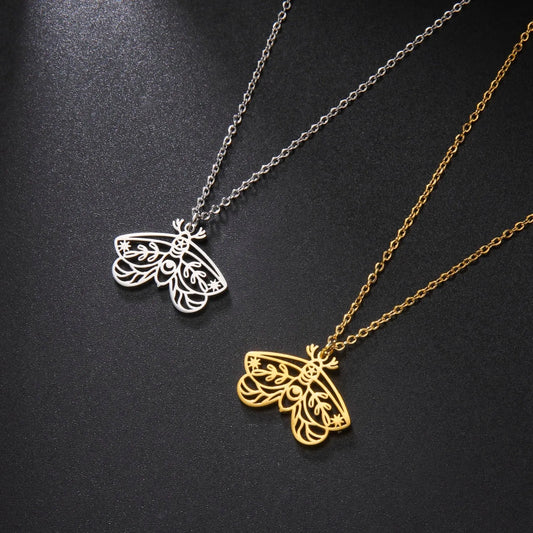 Death Moth Butterfly Necklace