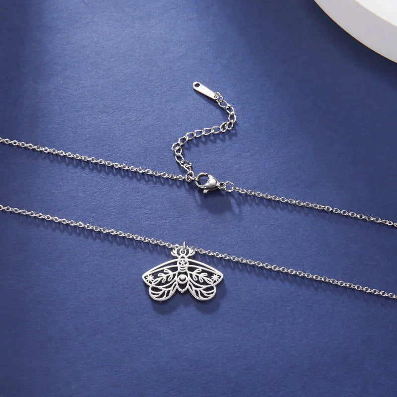 Death Moth Butterfly Necklace