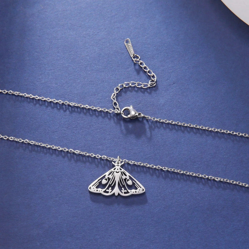 Death Moth Butterfly Necklace