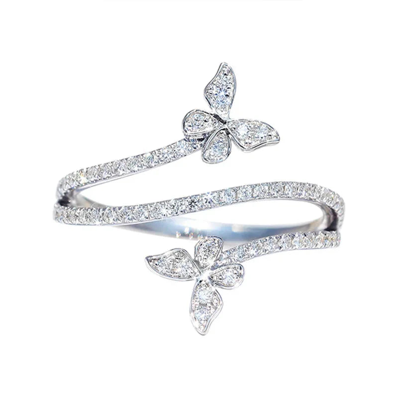 Double Butterfly Ring