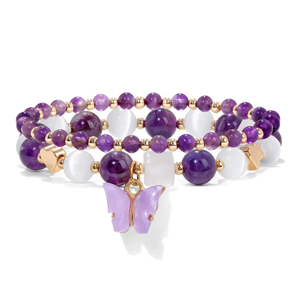 Gemfly Duo Bracelet Amethyst