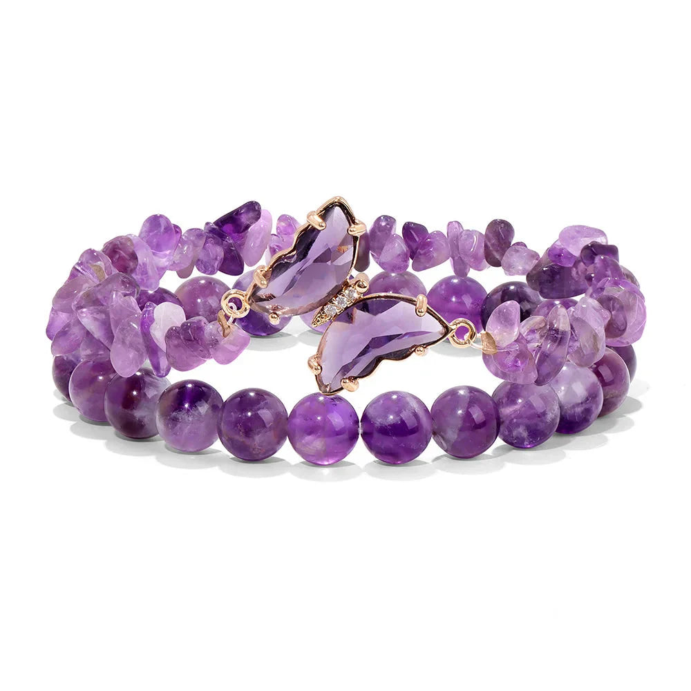Gemfly Duo Bracelet Amethyst 1