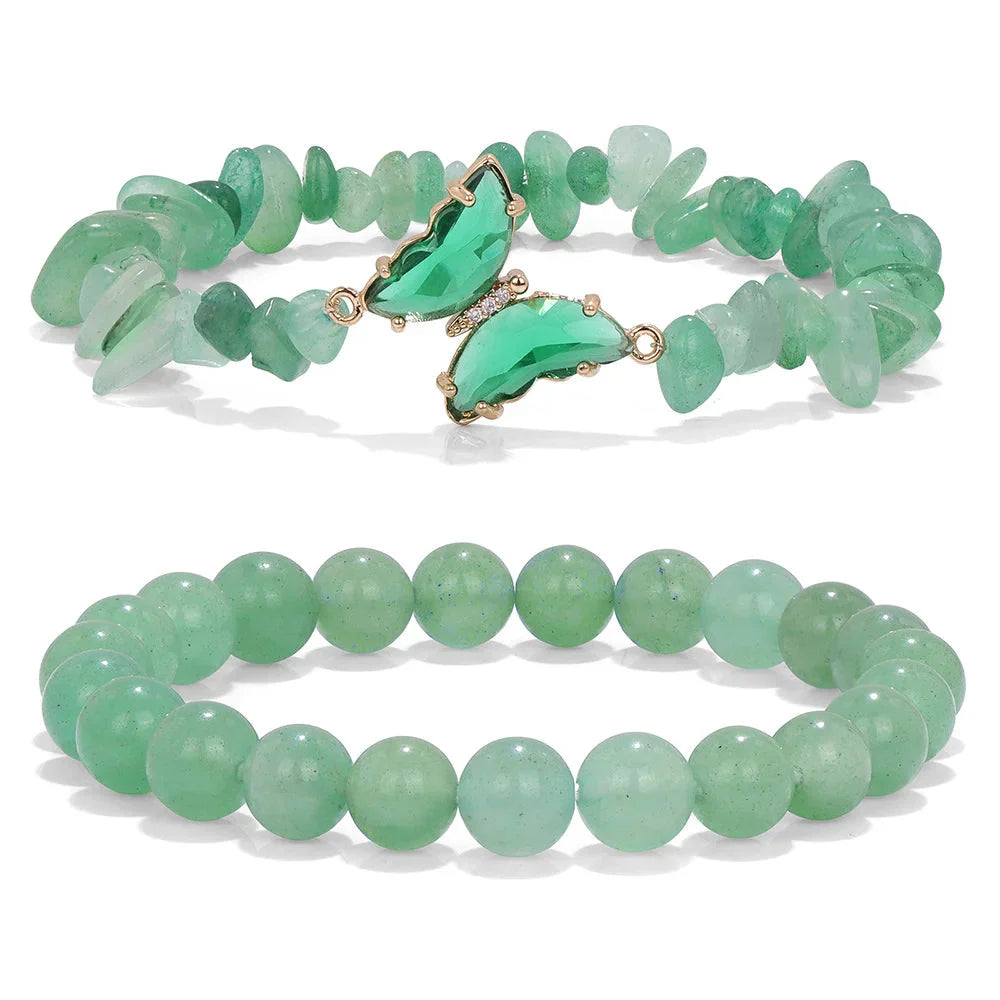 Gemfly Duo Bracelet Green Aventurine