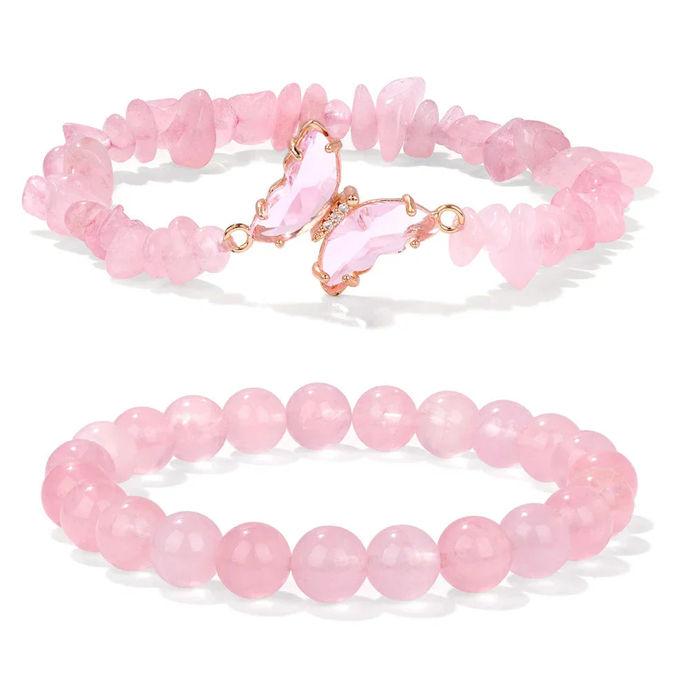 Gemfly Duo Bracelet Rose Quartz