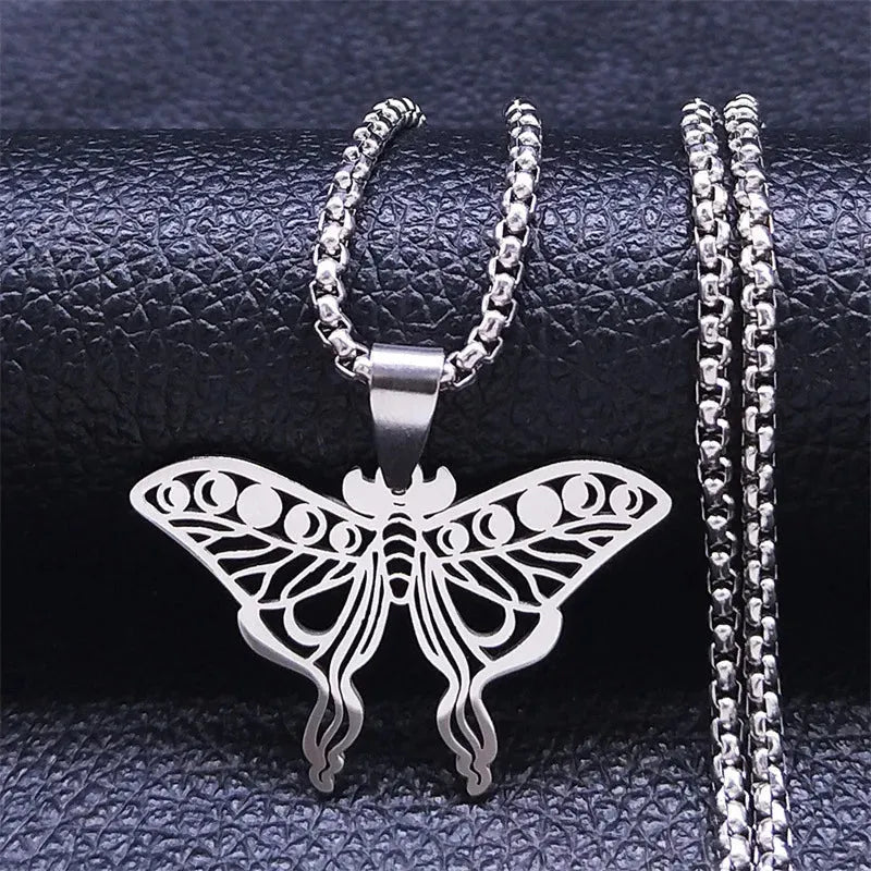 Luna Moth Butterfly Necklace