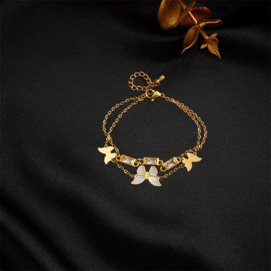 Ivory Glow Butterfly Bracelet Butterfly Jewelry