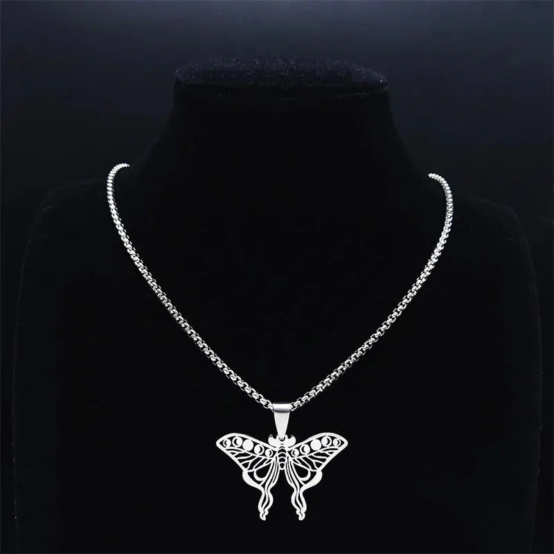 Luna Moth Pendant Butterfly Jewelry