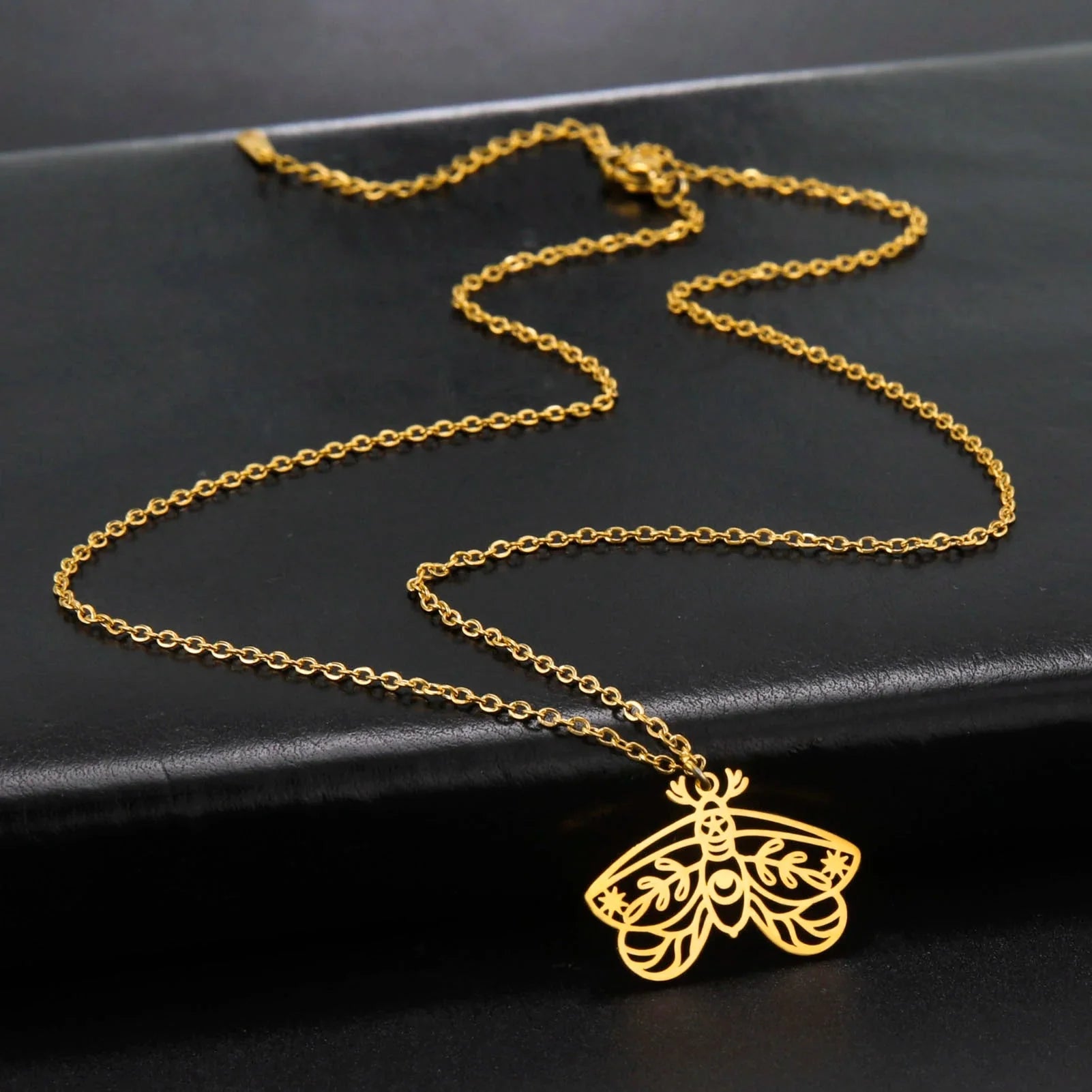 Death Moth Pendant Butterfly Jewelry