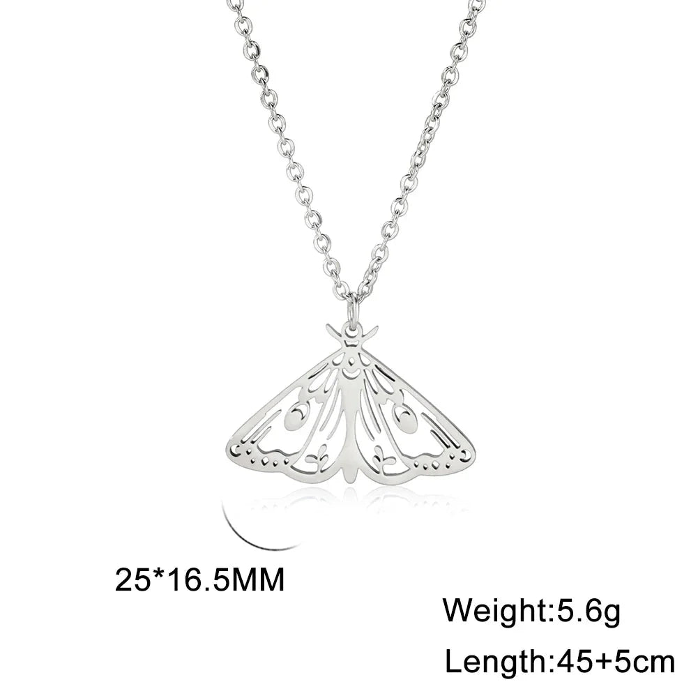 Death Moth Pendant Butterfly Jewelry
