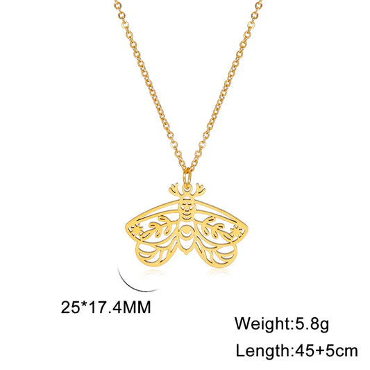 Death Moth Pendant Butterfly Jewelry