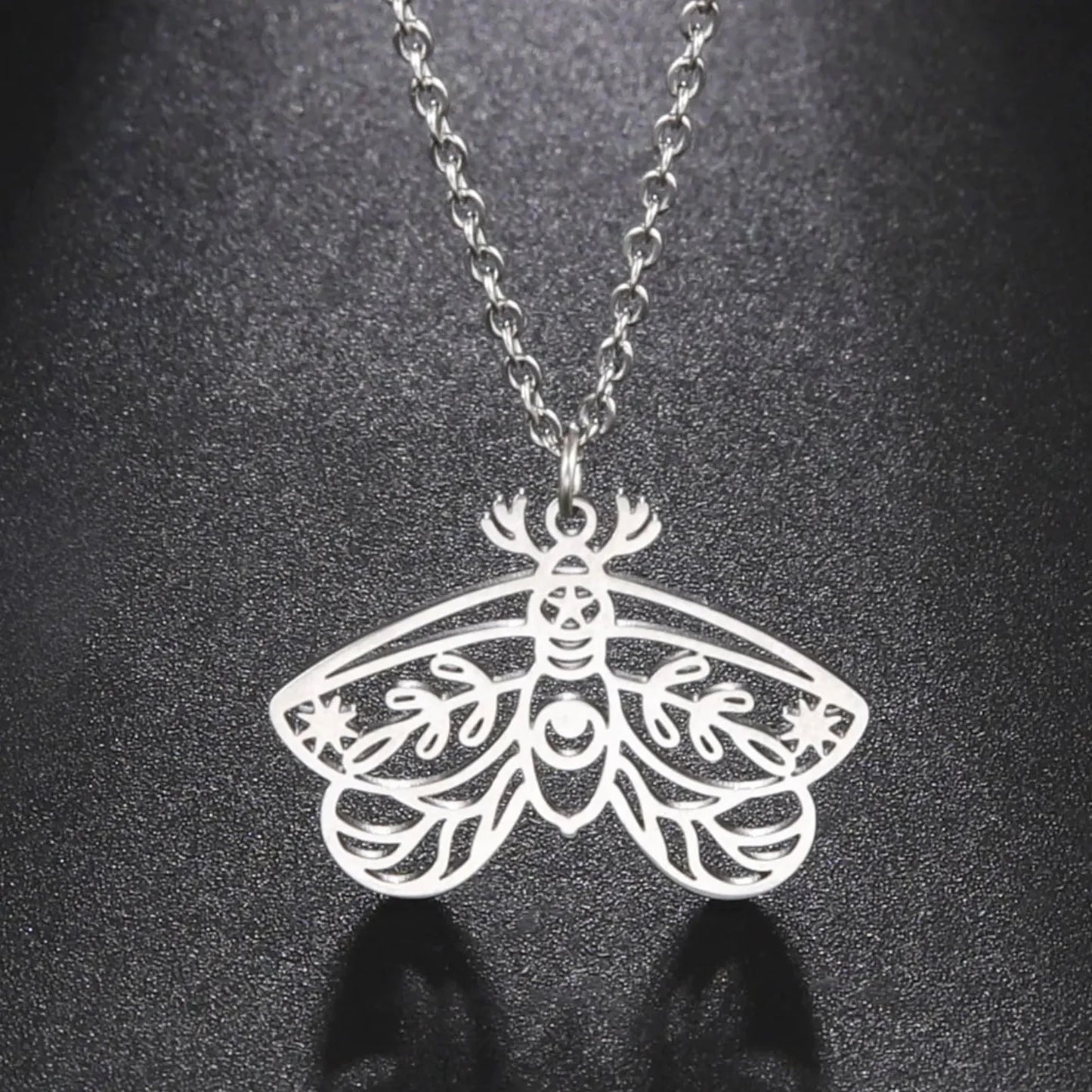 Death Moth Pendant Butterfly Jewelry