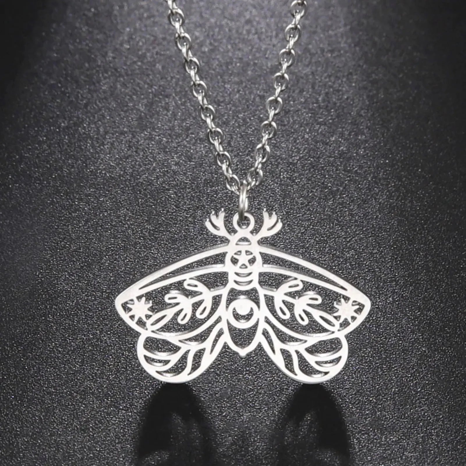 Death Moth Pendant Butterfly Jewelry