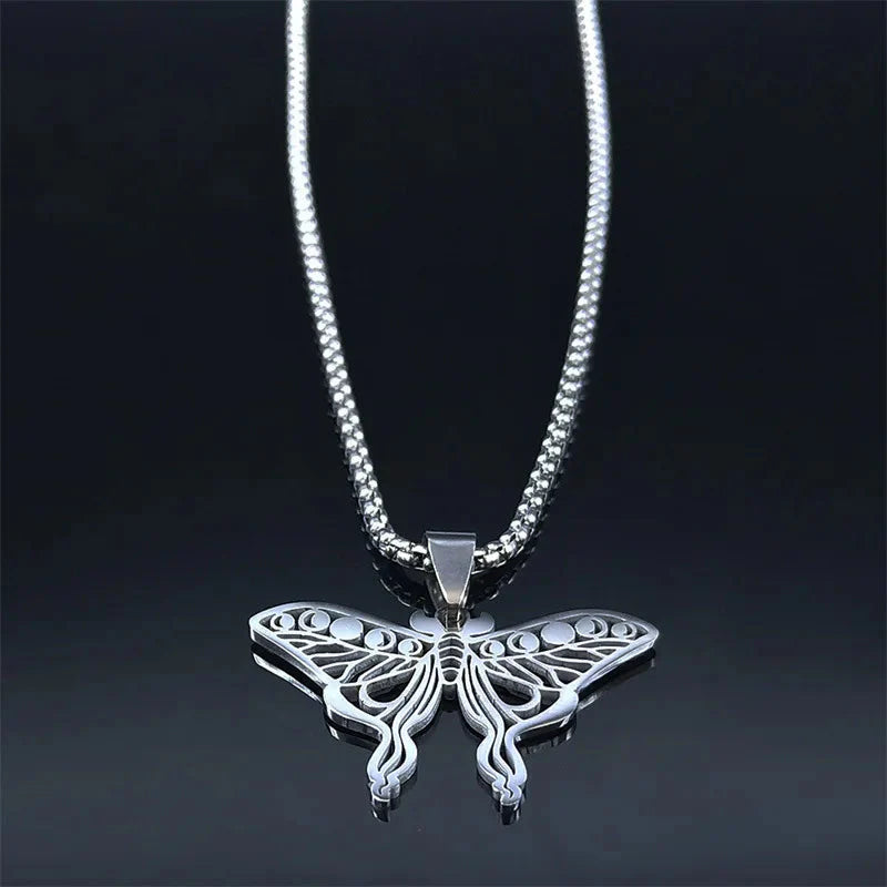 Luna Moth Pendant Butterfly Jewelry