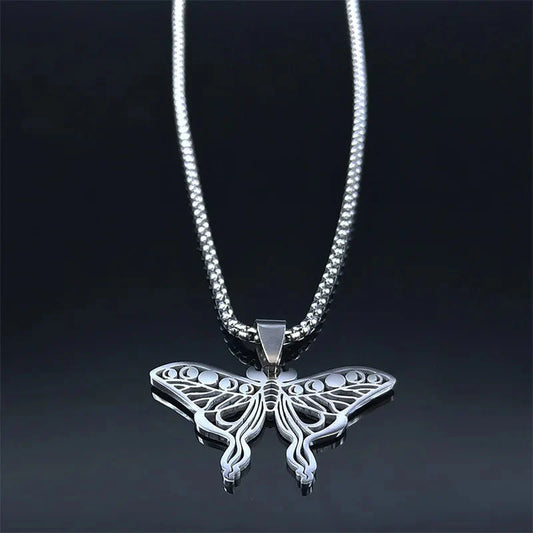 Luna Moth Pendant Butterfly Jewelry