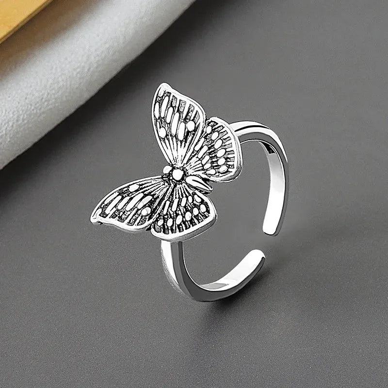 Silver Butterfly Ring