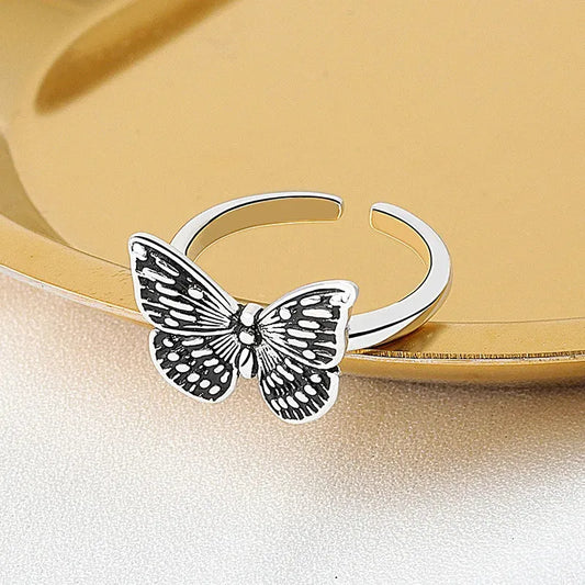 Silver Butterfly Ring