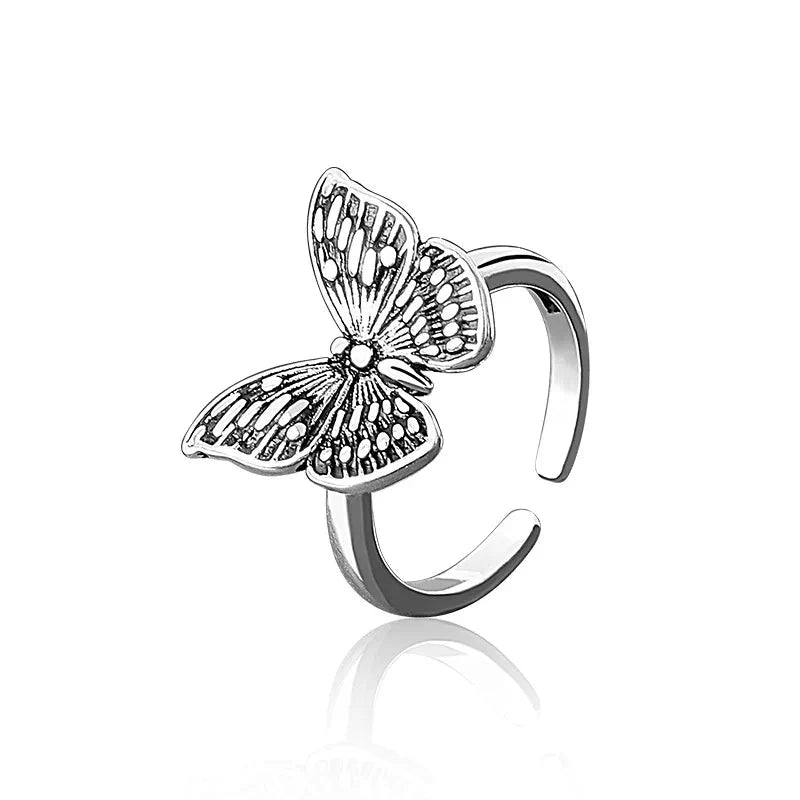 Silver Butterfly Ring