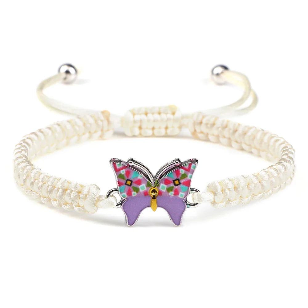Wanderlight Butterfly Bracelet Purple White