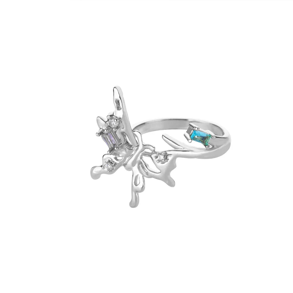 Zircon Butterfly Ring